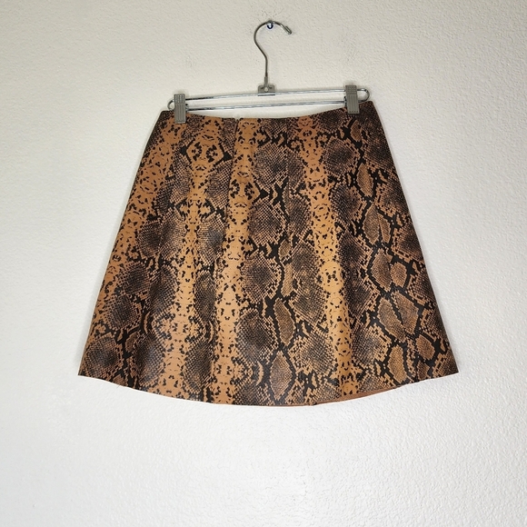 VEDA Leather Snakeskin Skirt P - Picture 4 of 7